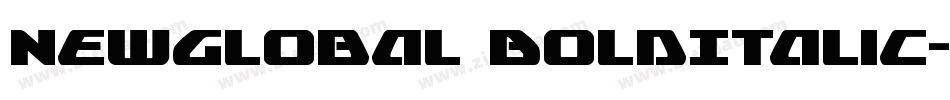 NewGlobal BoldItalic字体转换